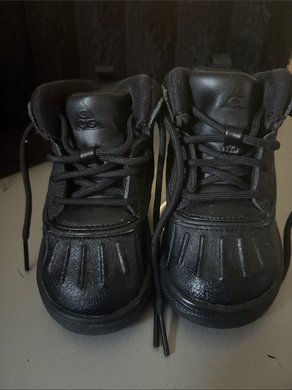 Nike ACG Kids Black Lace-Up Duck Boots